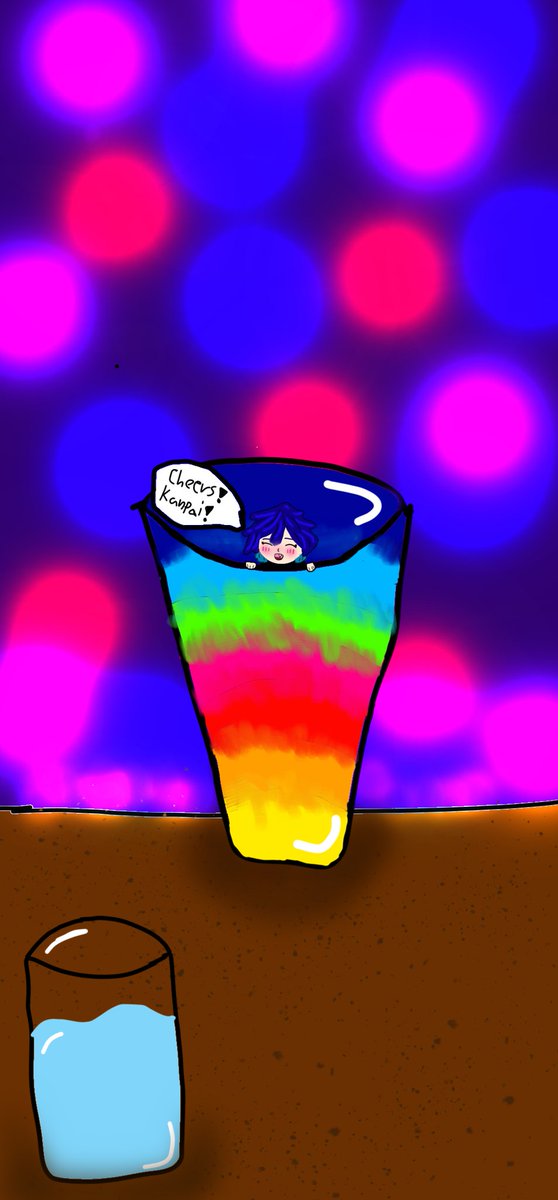 Ellinorllynxyr's tweet photo. Excuse me bartender! What is this adorable baby doing in my shot!?💙😂
#YugoAsuma #Asumart #Yuguys #Rainbowshot https://t.co/kmq5n4EsVi