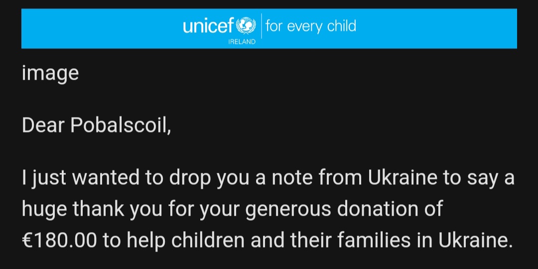 PNTspanish's tweet photo. A huge thank you to all the staff &amp; students of Pobalscoil for their generous donations. The photograph/bakesale was a great success with €180 raised and donated to the Ukraine crisis 🇺🇦 @Trionoide https://t.co/9UrdBTZspj