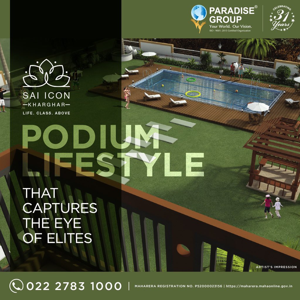 paradisegroupnm's tweet photo. At Sai Icon - Kharghar, the podium lifestyle elevates your standards of living, every day.
MAHARERA REGISTRATION NO. P52000023156
For any further details, reach out to us on 022-27831000
#paradisegroup #leadingbuilder #kharghar #luxurylifestyle https://t.co/xOgzNC5qRW
