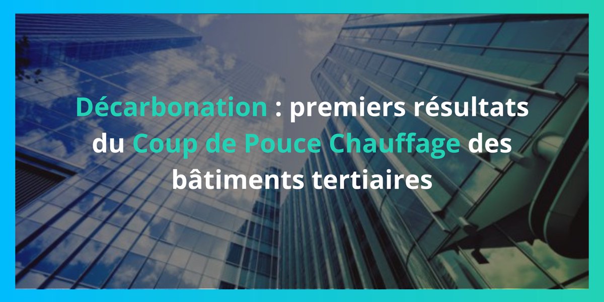 Presque deux ans après le lancement du Coup de Pouce #CEE Chauffage des bâtiments tertiaires <a href="/CertiNergy_S/">CertiNergy & Solutions</a> dresse un premier bilan des résultats obtenus chez ses partenaires.

👉certinergy.com/efficacite-ene…