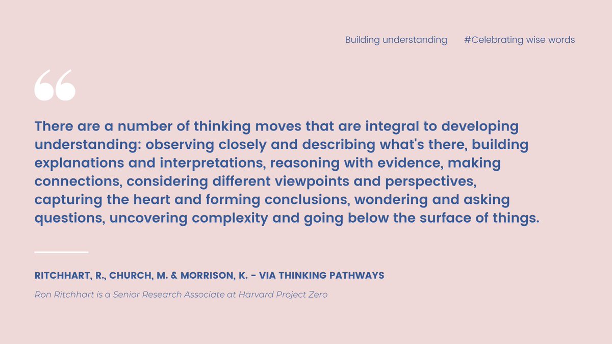 hunome's tweet photo. Thank you @RonRitchhart 

#connectingthedots #perceptiveness #education #learning #buildunderstanding #hunome #celebratingwisewords

More on this via Thinking Pathways: https://t.co/OGiDHjCB6h https://t.co/rylZjGAZDz