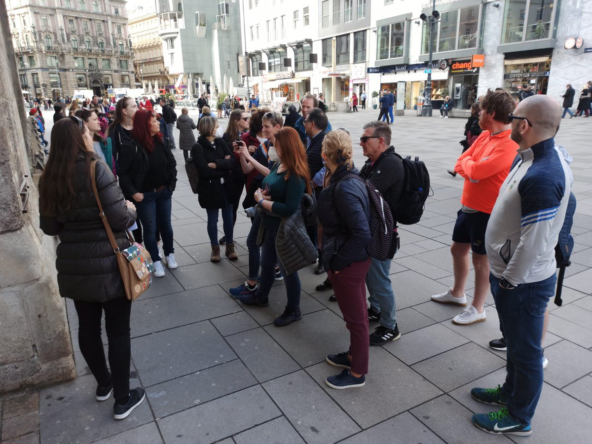 What a week! Portlaoise College teachers Mr Egan, Mr Kelly and Mr Travers, who are part of our Collaborative and Reflective Environments in schools (CaRE) Team, working with schools from Spain, Poland, Czech Republic and Poland in Vienna this week. <a href="/care_erasmus/">CaRE Erasmus Project</a> <a href="/EUErasmusPlus/">Erasmus+</a>