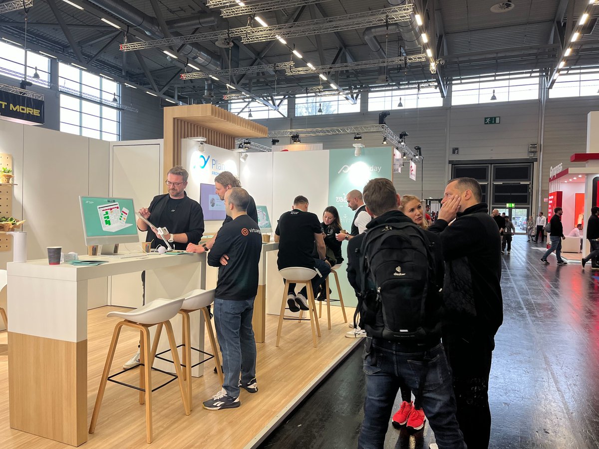 👀 Sneak peek of DAY 2 at <a href="/FIBO_Show/">FIBO_Show</a> 🏋️‍♀️

#Planday is currently exhibiting at the world's leading trade show for #fitness, #wellness and #health 💪

Where can you meet us?
🔸Stand 7C68
🔸Exhibition Centre Cologne
🔸9am - 6pm

Come by to #makeyourdaywork 💙