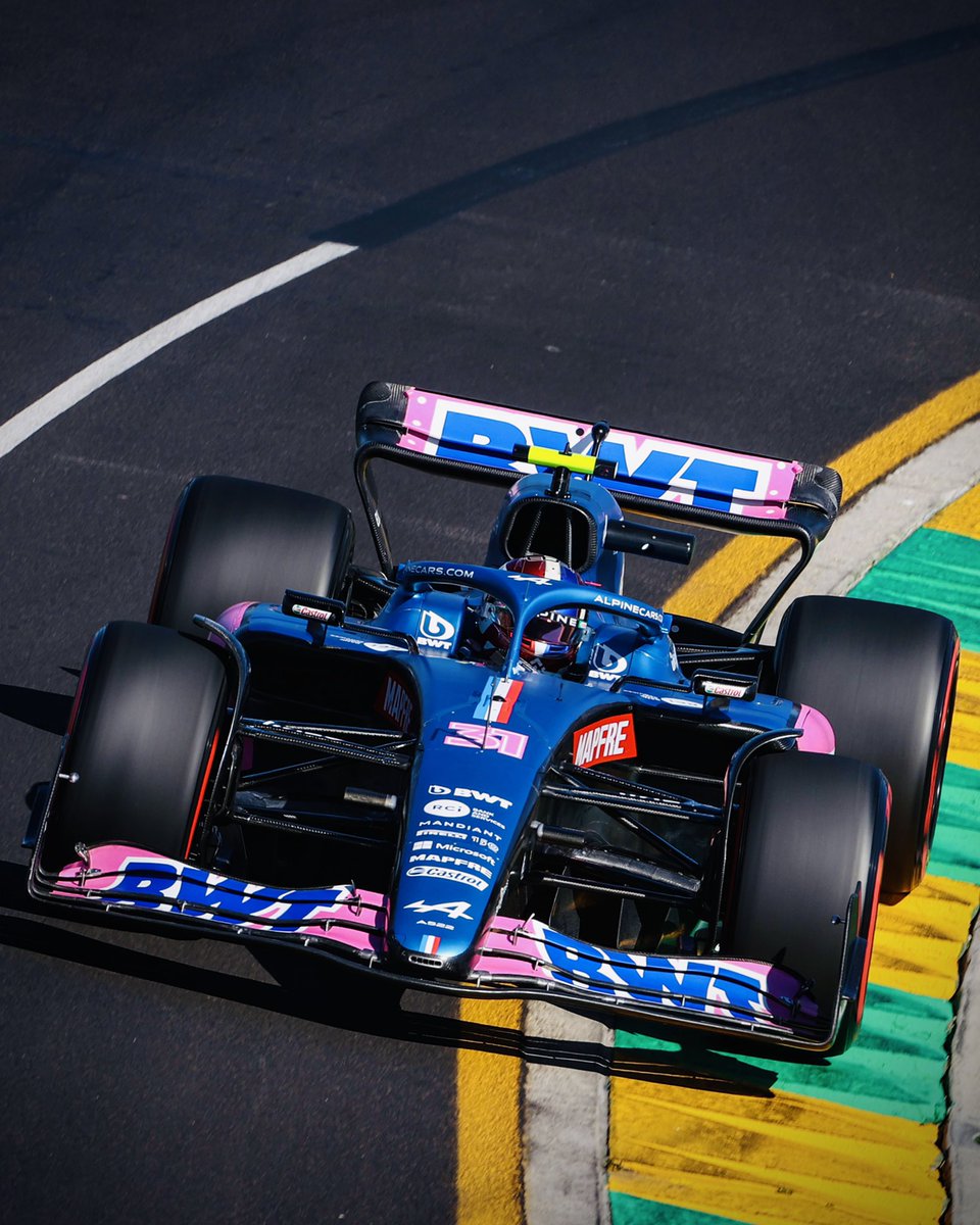 OconEsteban's tweet photo. Blue’s back in mate 💙 #AusGP https://t.co/oP5fLfNKme