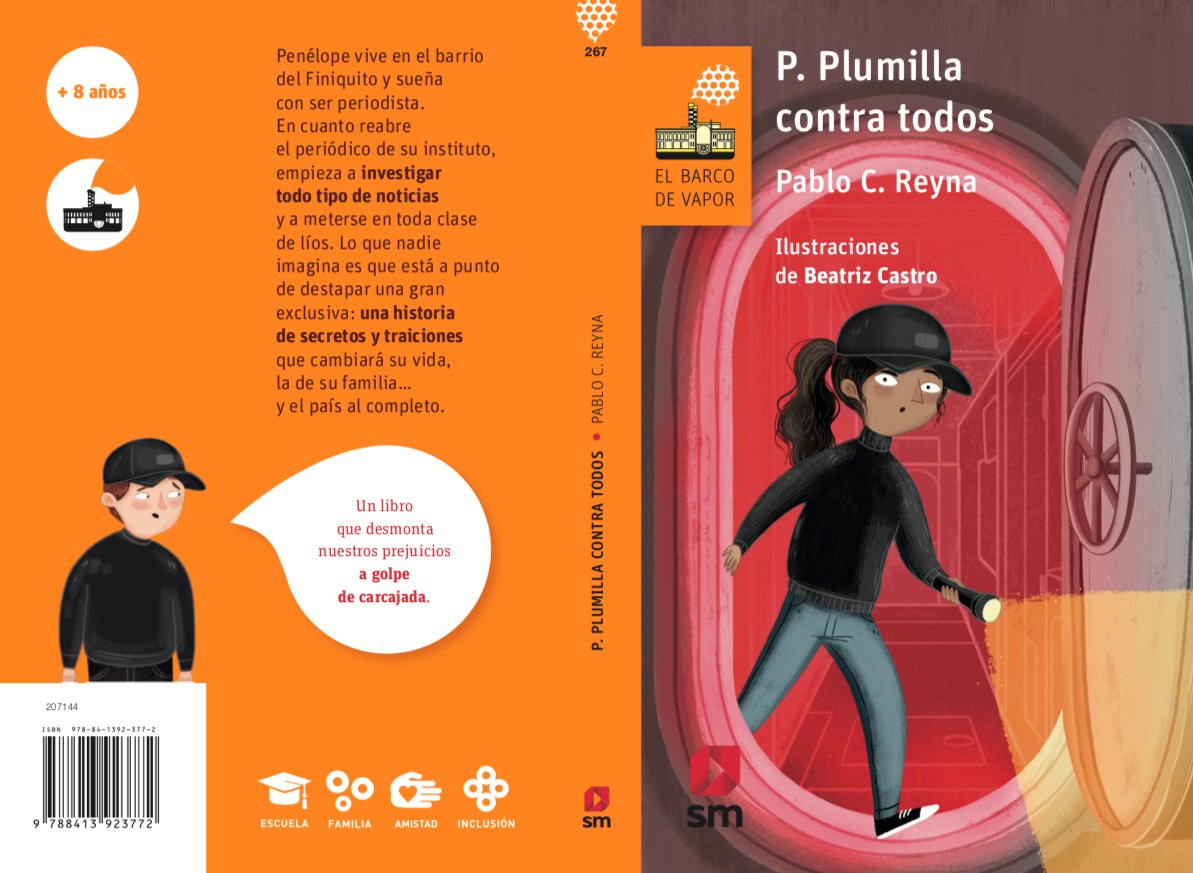 PabloCReyna's tweet image. Me ha llegado un correo automático para avisarme que este libro está en preventa, y como supongo que yo no soy el mejor destinatario porque-lo-he-escrito👀, aprovecho para contaros que en dos semanas saco nueva novela, «P. Plumilla contra todos».
🗞️ bit.ly/3Kls8sd