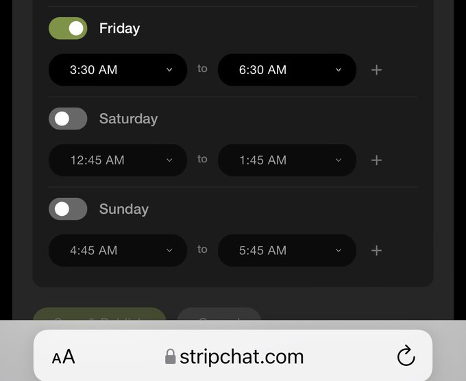 Schedule for this early morning fuck session #StripChat  https://t.co/Lj6WlVy896 https://t.co/eSVa02<a href="/tag/stripchat"class="tags">#StripChat</a>