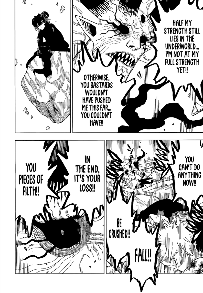 Fire chapter honstly Lucifero deserve everything that happend to him well done Asta the look in Asta's eyes is horrifying the king of devil felt fear for the first time like Lilith & Nahamh it's so satisfying. I think all supreme devils wants luci to die they are waiting for it+ https://t.co/ddZh3wTU89