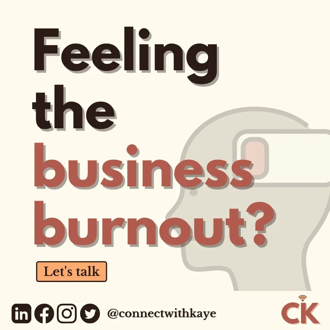 connectwithkaye's tweet image. All those feelings of burnout are pretty common among business owners, but there are ways to get back on track. 😉

Let&apos;s talk about how I can get you back on track and help your business thrive again! 😉

#smmkaye #virtualassistantforcoaches #virtualassistants #businessowner