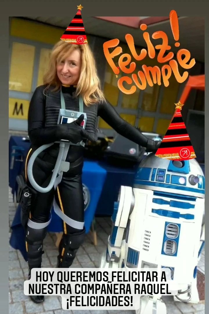 R2BuildersSpain's tweet photo. Hoy queremos felicitar a nuestra compañera Raquel ¡¡Felicidades!! Y que pases un gran día construyendo droides
#felizcumpleaños #r2d2builders #r2d2buildersclub #r2d2buildersspain https://t.co/U5VZoBRcsb