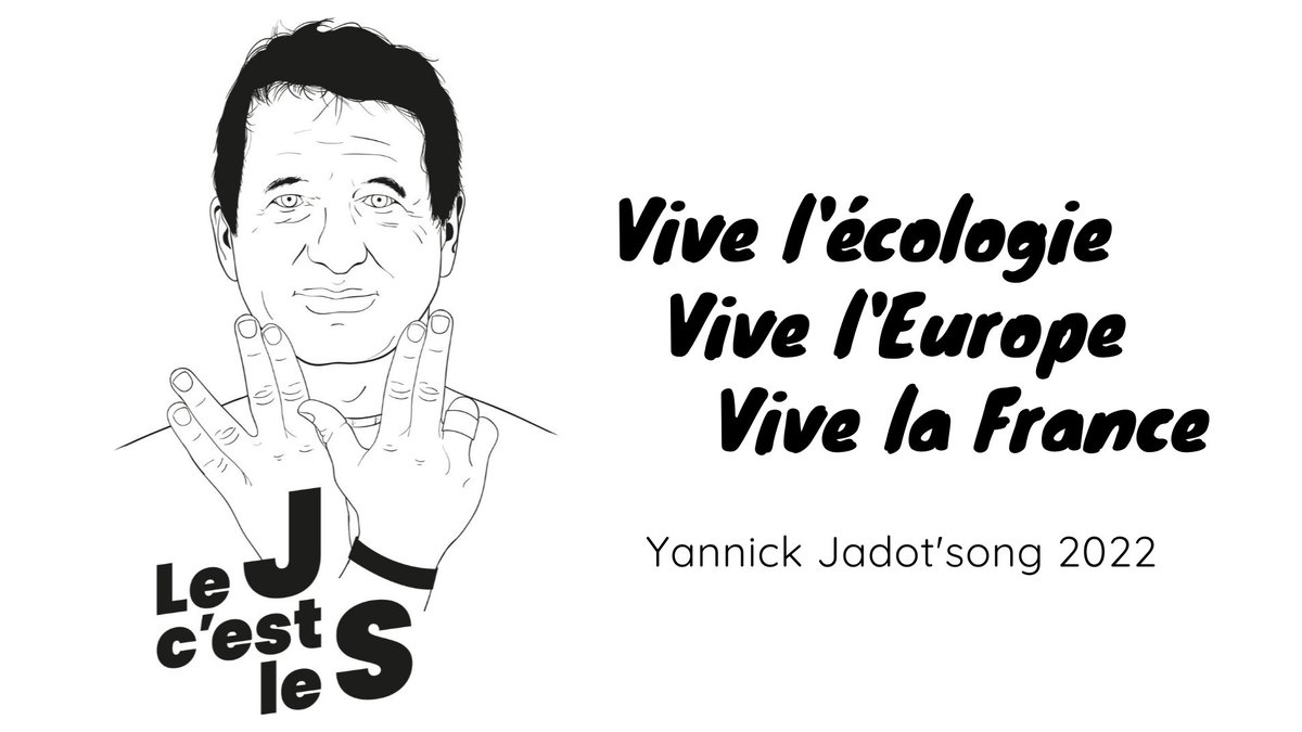 Ok on a trouvé la nouvelle musique qui va rentrer au hit parade 🤣

Jadot's song 2022 sur youtube : youtube.com/watch?v=9N22eg…