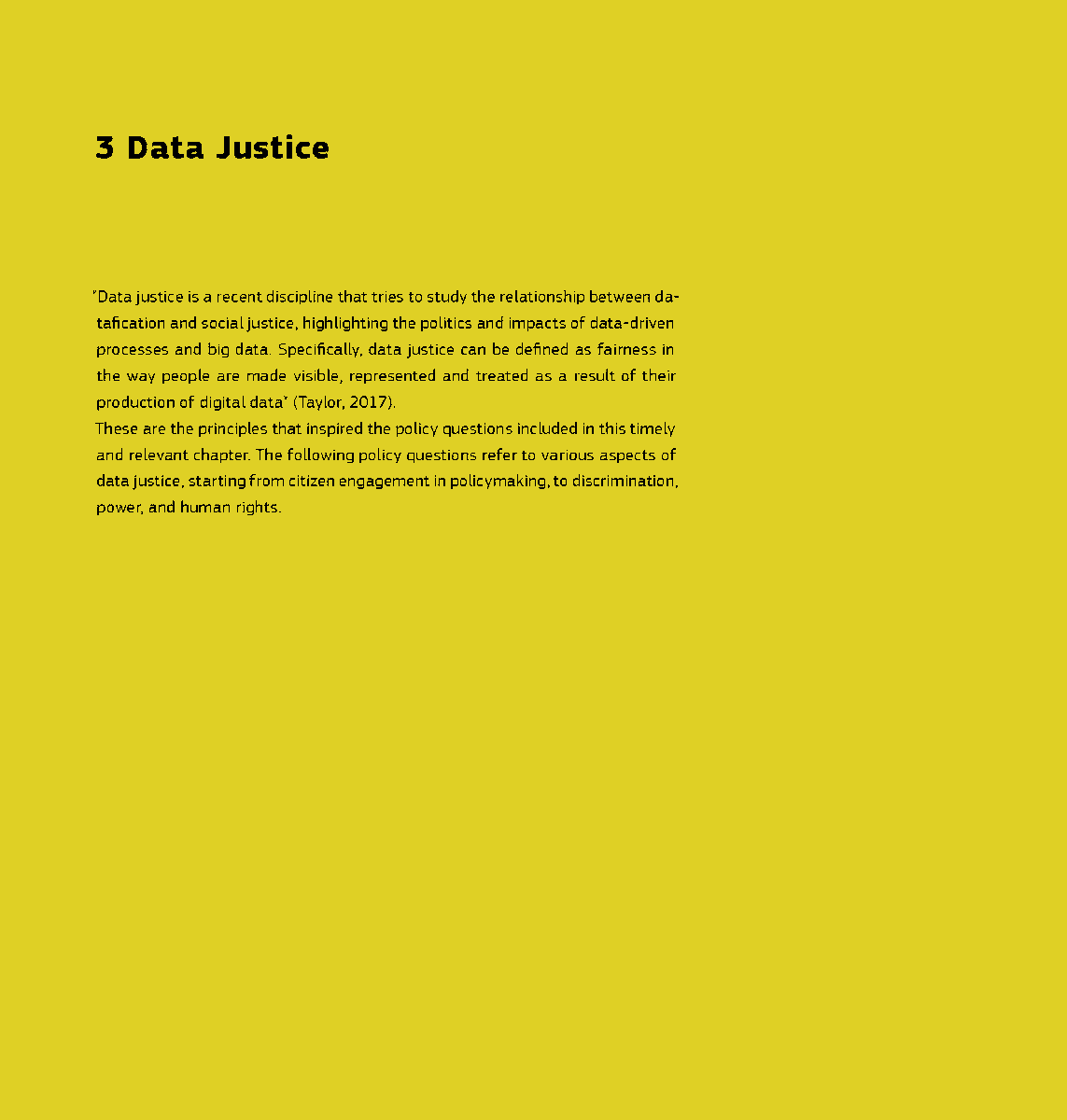 Our Science for Policy report  "Mapping the Demand side of Computational Social Science for Policy" contains a chapter on Data Justice! 
Contributions by <a href="/lvesnic/">Lucia Vesnic-Alujevic</a>, @minaemme, <a href="/Abesuman/">Anna Berti Suman</a> and the #CSS4P team members. 
Have a look at the questions here 
👉 europa.eu/!WMrV4V