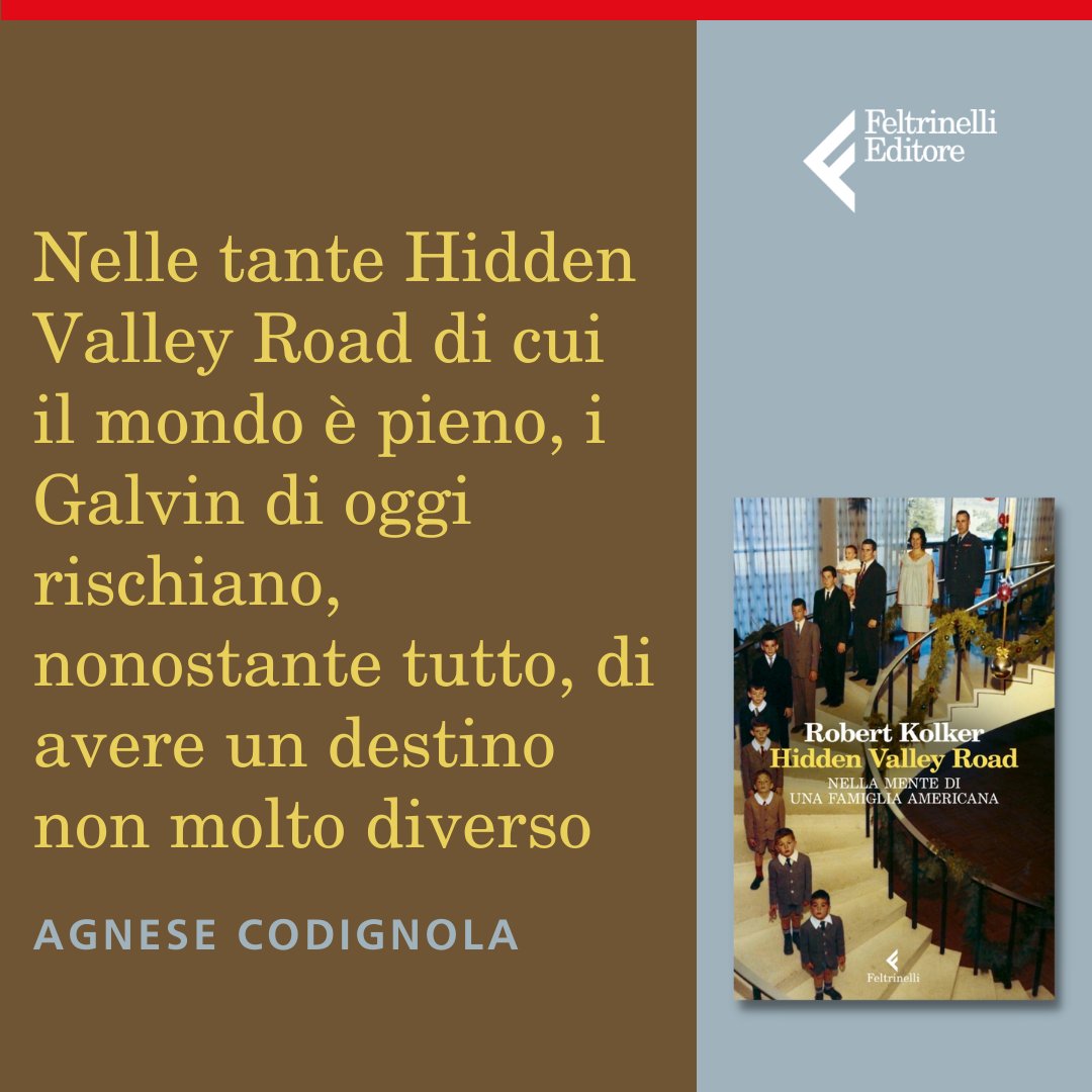 feltrinellied's tweet photo. #HiddenValleyRoad di #RobertKolker analizzato a #AgneseCodignola su @ilTascabile.
E voi l'avete letto? https://t.co/goCCbZTwHL
