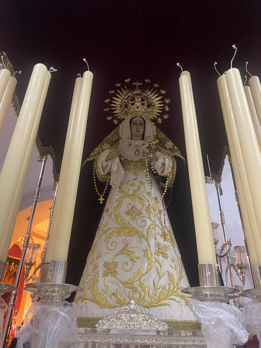 hdnazarenogibra's tweet photo. 🔔 Ntras. Sra. de los Dolores amanece entronizada en su paso de palio a la espera de un nuevo Miércoles Santo. https://t.co/aEBxglTQV9