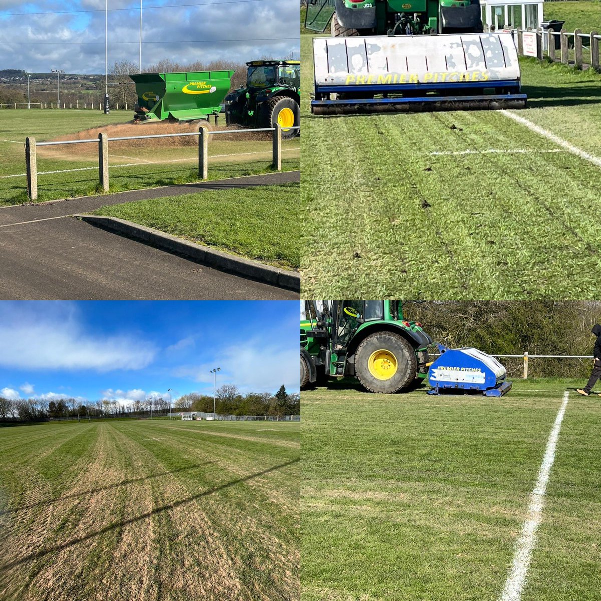 Happy Friday - More pitch spam to end the week! Our continued investment means we can get lots of #RugbyLeague action over the Summer for our teams. Thanks to all for their efforts this week 🖤🤍🏉🌱🌱

<a href="/PremierPitches/">Premier Pitches</a> @thegma_ 

#pitchcare #maintenance #investment #asset
