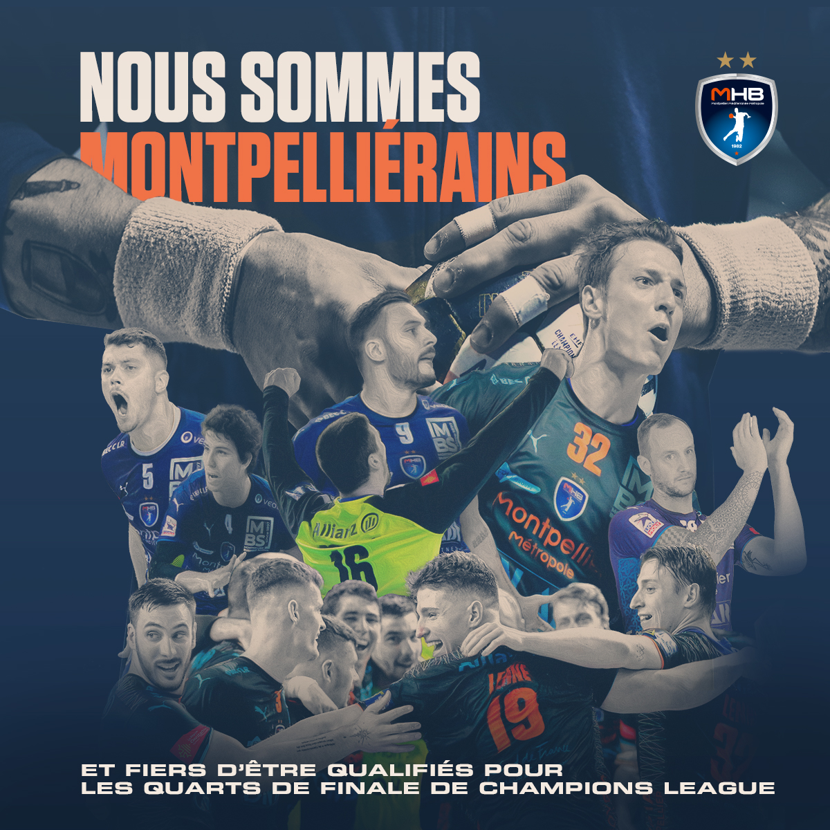mhbofficiel's tweet image. 🔥 Après notre qualification en quart de finale de l&apos;EHFCL, nous avons créé des visuels pour vous ! Partageons sur tous nos réseaux notre fierté d’être «Montpeliérrains et qualifiés en 1/4 de finale» !  
Pour les télécharger, rendez-vous sur notre site : bit.ly/3LNX4lw