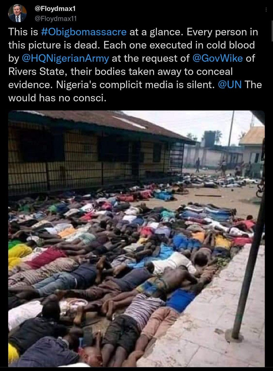 odenjinji's tweet photo. Some insane ppl found this so accurate that they're NOW advising @CCSoludo #GovSoludo of AnambraState to repeat #WikeTreament on the ppl that voted him into office.
#Sickening
#IPOB #Freedom
#KilledByNwike https://t.co/EPZ505z6Y5