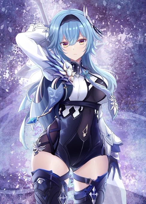#自分が何度も投稿してしまう画像
初めて描いたエウルア❄️ 