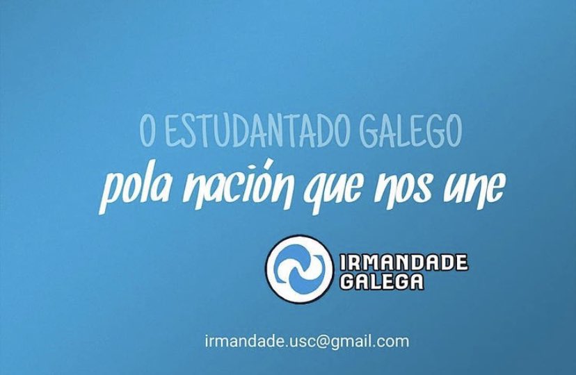 irmandadega's tweet photo. Queres facer parte da organización nacional do estudantado galego? Queres sumarte a unha organización estudantil que non obedece a máis ninguén que os seus membros? Por unha Galicia ceibe e unha universidade pública en galego! SÚMATE Á IRMANDADE! #OEstudantadoGaleguista💪🏻 https://t.co/T7ee0PYrfB