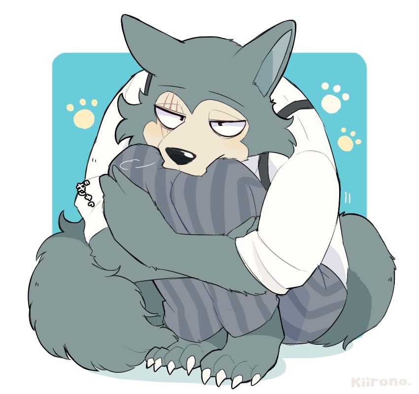 drakenmage's tweet photo. (Legoshi as portrayed in the anime) 
6'¾" male grey wolf age 20
He may seem like an intimidating predator, but honestly he's just shy boy.

Any art I post is not mine and is credited to owners https://t.co/9BEQsVKagx