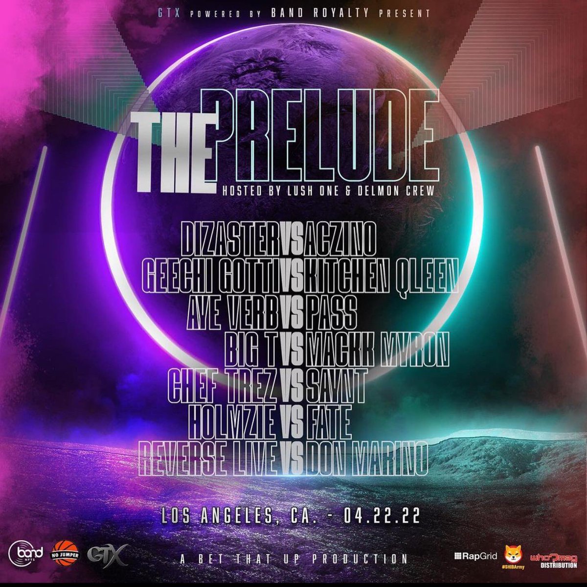 HouseofColors_'s tweet photo. Today, @GTXBattles presents their anticipated #ThePrelude event in Los Angeles, CA. Powered by #BandRoyalty and hosted by @LushOne and #DelmonCrew. @jade_ensesa @PrettyReecee @Drect #HouseofColors #BattleRap #hiphop #RapGrid #news #media
PPV Link:
https://t.co/pK3oJXWPHt https://t.co/SNYUEpLzR1
