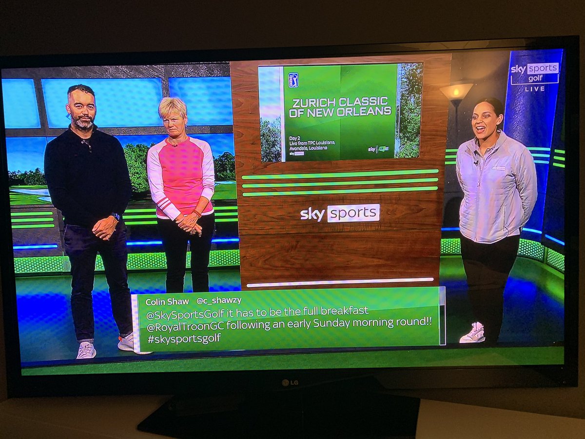 c_shawzy's tweet photo. A little mention for Helen and the team @RoyalTroonGC on @SkySportsGolf https://t.co/RBt4ZHeRJo