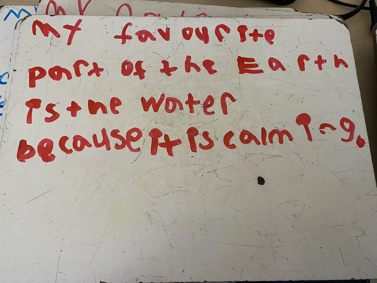 CThompson111809's tweet photo. Some of the favourite things about Earth from the K2s and Gr 1s …. Water, flowers, animals and pom poms 🤣🤣♥️🌎 https://t.co/2iW0YXxrdf