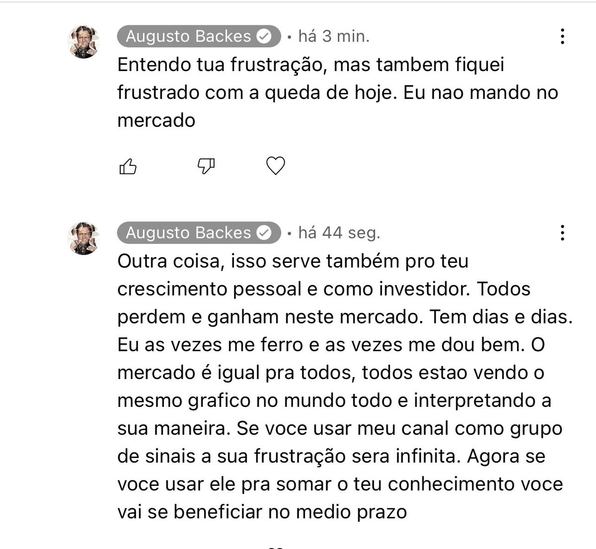AugustoBackes's tweet photo. O dia que analise gráfica me der 100% de assertividade, pode ter certeza, eu paro de me importar. Mas como sei que isso nunca vai acontecer, eu sempre aviso e repito: NÃO USE MEU CANAL COMO GRUPO DE SINAIS. 

#bitcoin https://t.co/1TLNAs7TEx