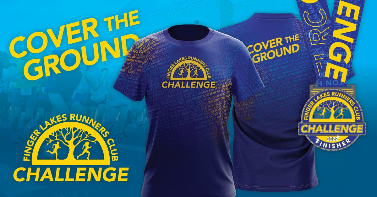 FLRCIthaca's tweet photo. The #FLRCChallenge is underway for 2022! Check out our Week #1 Recap to learn who is already more than halfway toward her completion medal, who ran 9 miles on a track, and lots more. Sign up soon if you want a snazzy "Cover the Ground" T-shirt! https://t.co/Uhmu1Jl3mu https://t.co/m35Iv2xZ40