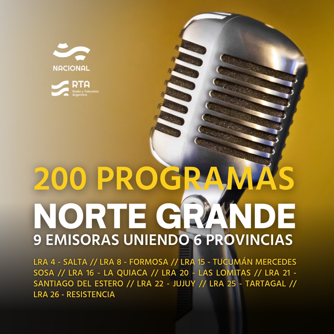 Equipo_Nacional's tweet photo. Cumplimos 200 programas en esta experiencia regional de conectarnos todas las tardes de 18 a 20 hs, 9 emisoras de Radio Nacional del norte del país para compartir, debatir y comparar las noticias de cada una de nuestras provincias. Gracias a todxs por su participación y afecto https://t.co/chhKSR4jUw