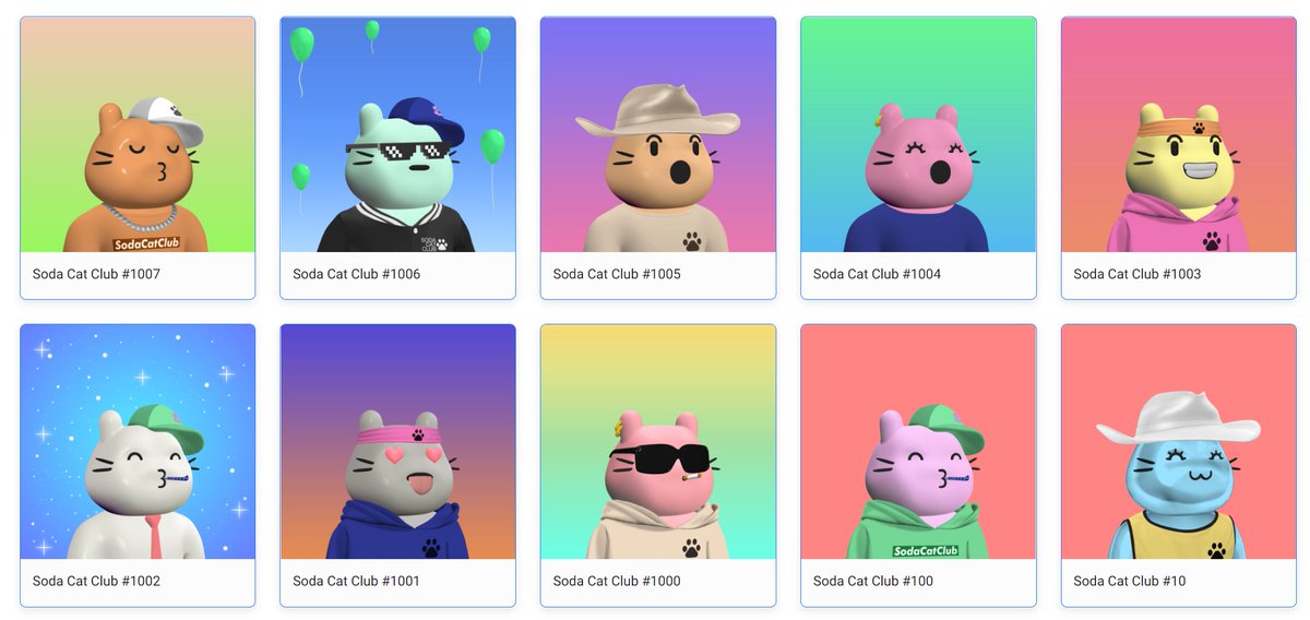 Soda Cat Club tweet media