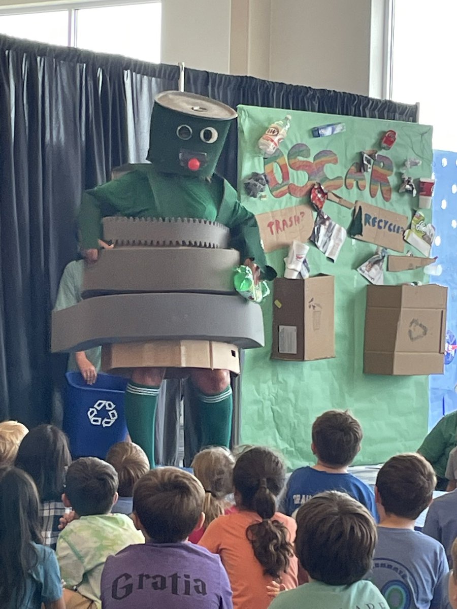 Celebrating Earth Day <a href="/FWAcademy/">Fort Worth Academy</a> with a Recycle Fashion show. Students picked an environmental cause and worked in house teams to design costumes for their teacher models #EarthDay2022
