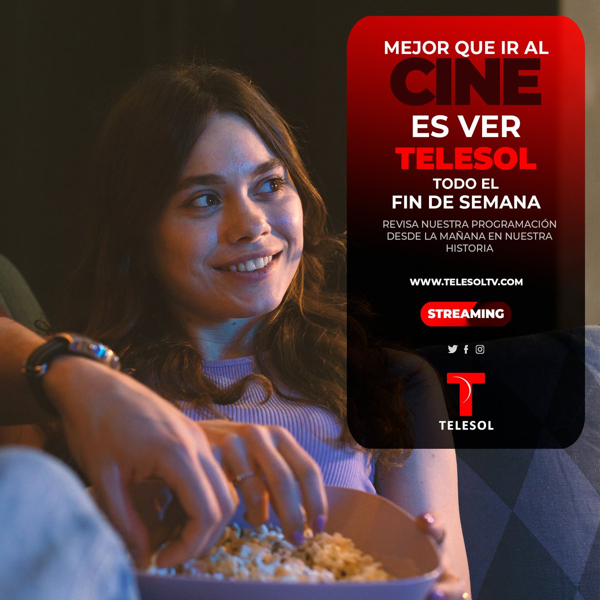 telesoltv's tweet photo. Y lo mejor es que ya comenzó el fin de semana de películas en #Telesol #Cumaná corre a colocar nuestra pantalla 😍 La imagen de Sucre.

#Peliculas #Tv #Cine #Findesemana #weekend https://t.co/ZzRsKWK4st
