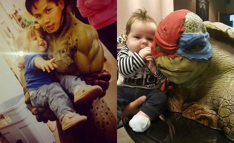 wadeandwillow's tweet photo. @tmntnft Mother 1994 and Son 2016🐢 https://t.co/hqqIIe6X6k