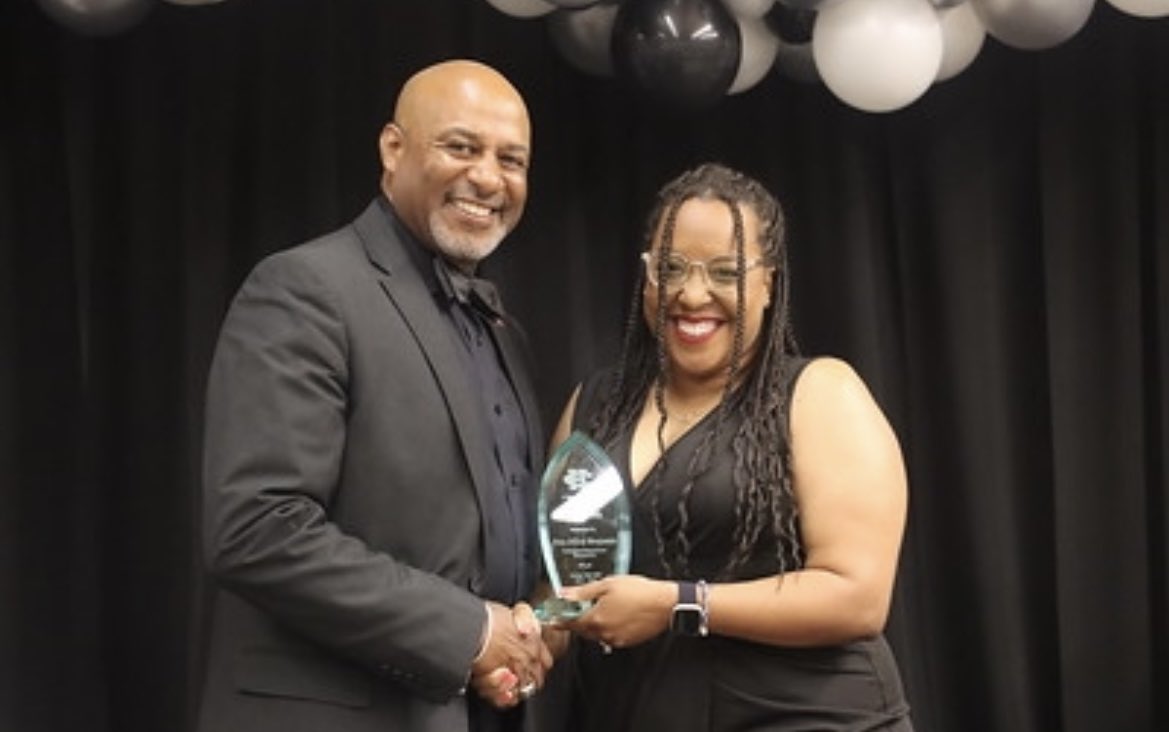 CHISDCP's tweet photo. Congratulations to our Teacher of the year @mrsbenjaminCHCP and our #STEMspired teacher of the year @MrsGaither_5SCI . @cedarhillisd is blessed to have you on the team and lead our scholars. #WeArePrep https://t.co/i6CwyVJXb0
