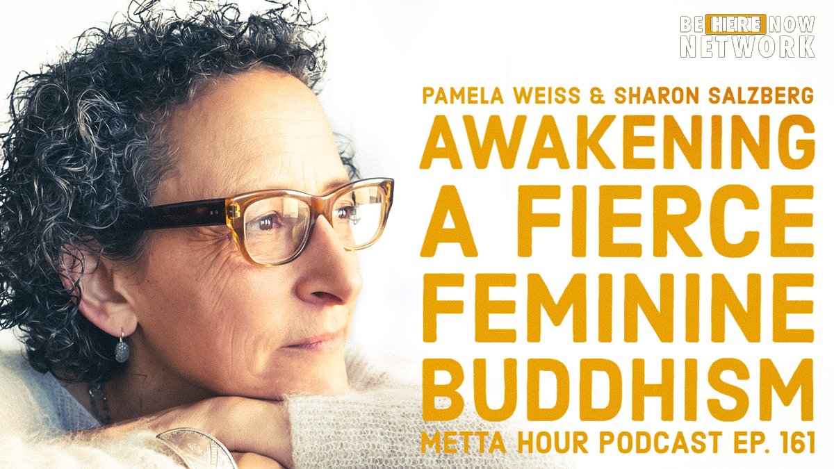 BeHereNowNet's tweet photo. For ep. 161 of the Metta Hour, @SharonSalzberg is in conversation with Buddhist teacher & author Pamela Weiss. https://t.co/nOqkKka0uv #mettahour #mettahourpodcast #Podcast #awareness #buddhism #awakening #love #consciousness #sponsored #ad @betterhelp https://t.co/sZYcXYAzdD https://t.co/hX9Wlqwfuh