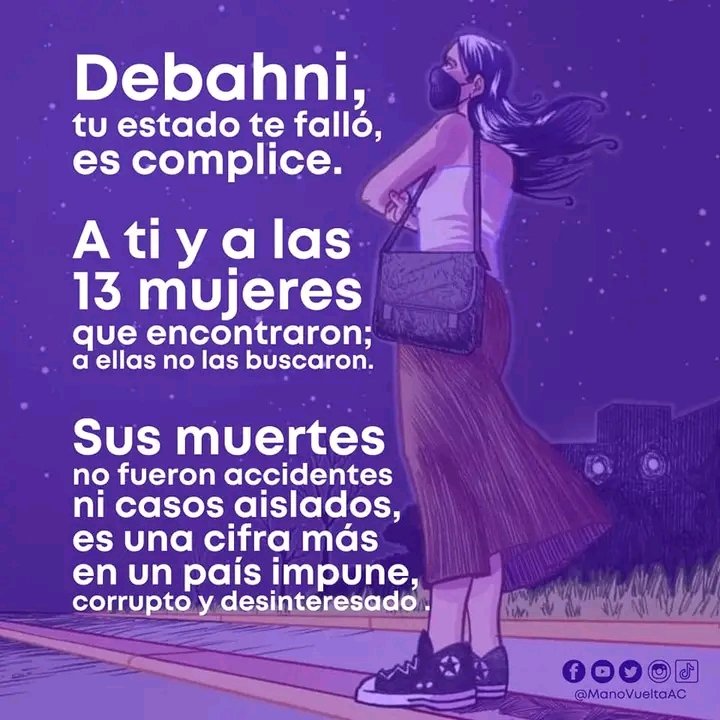 #Paulette2 Por #DebahniEscobar y todas las desaparecidas y asesinadas... #NiUnaMenos