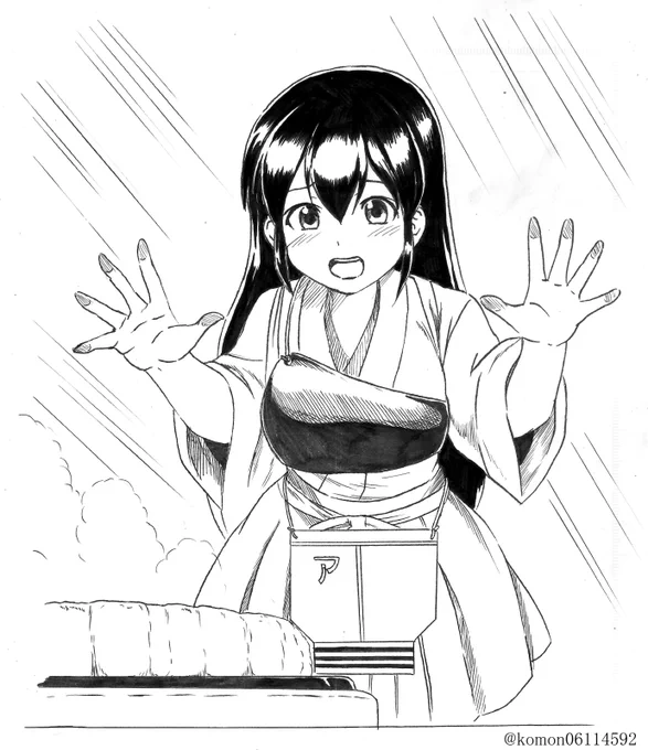 食いしん坊な赤城さん好き。手前のステーキうまく描けなかったなあ…
#艦これ版深夜の真剣お絵描き60分一本勝負
#艦これ版真剣お絵描き60分一本勝負_20220422
#赤城さん 