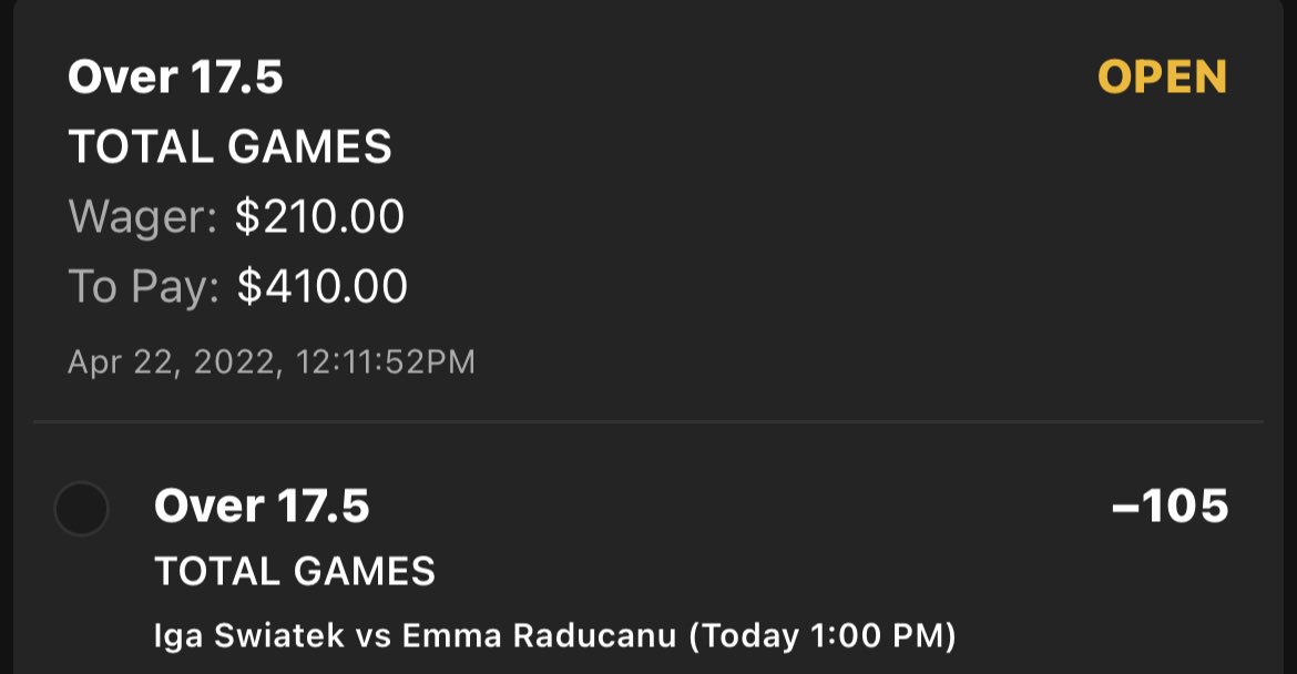 PiFFProps's tweet photo. THATS WHAT IM TALKING ABOUT BABY CASH IT!!!💰💰💰💰💰💰💰
Bookmakers we’re BEGGING you to take Swiatek in a good old fashioned ass whooping but we knew that 17.5 was just too low! Let me know if you cashed!
#GamblingTwitter #Tennis #WTA #FREEPlays #BetWithPiFF #BettingTwitter https://t.co/FS4oQbUkGB