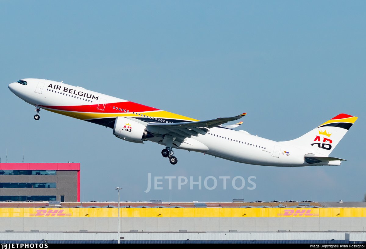 JetPhotos's tweet photo. An Air Belgium A330neo departing Brussels. https://t.co/WkLTdbrLey © Kyan Rossignol https://t.co/BexNiXW2fc