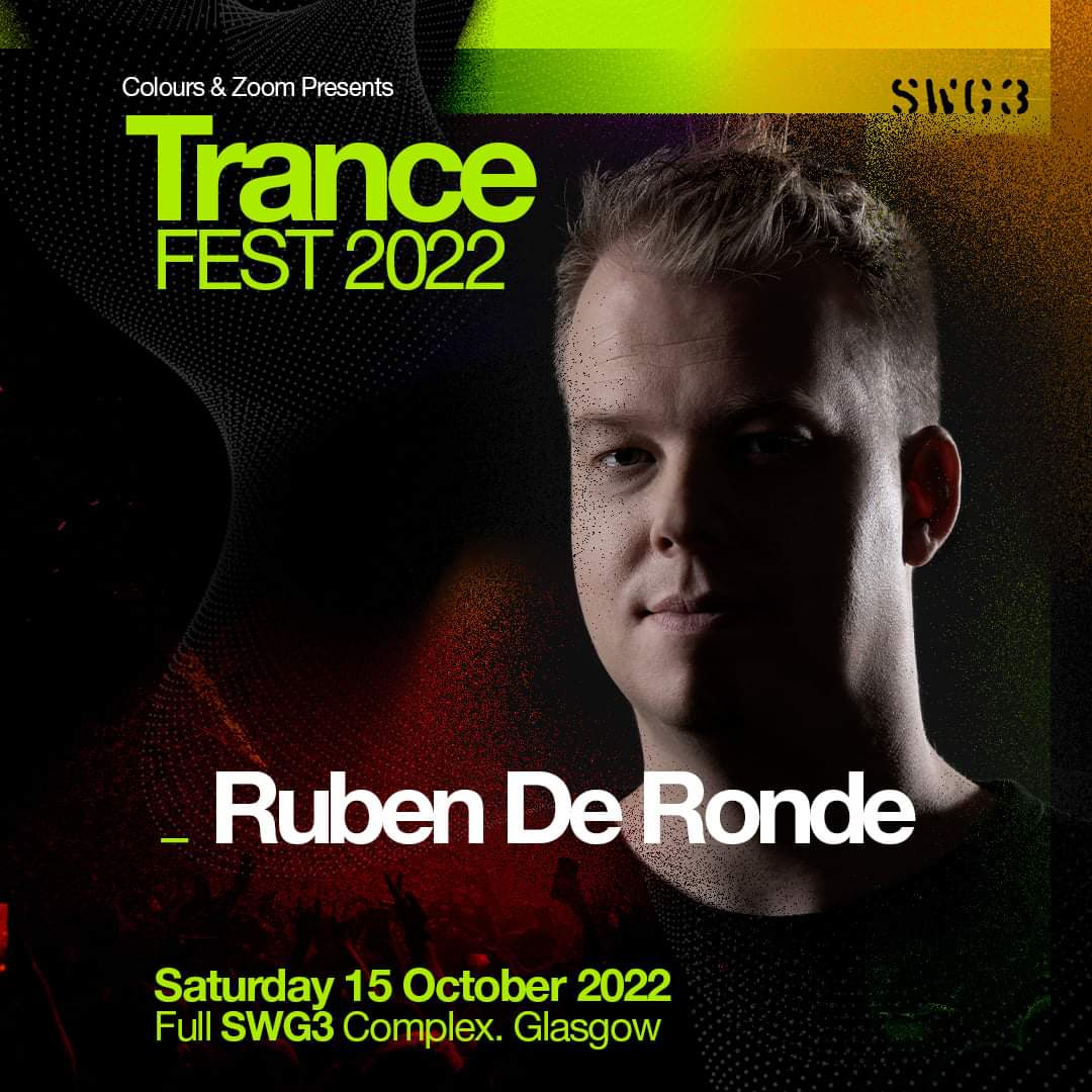 We are delighted to be able to announce @rubenderonde is part of Trancefest 2022 Tickets on sale now: skiddle.com/e/35904731 Join the event at: fb.me/e/1aILubYMo