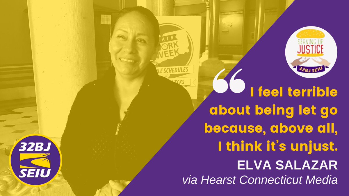 FastFoodUnion's tweet photo. π’BREAKINGβοΈ This week, Elva Salazar was fired from @goapplegreen's @dunkindonuts at the CT Rt. 15 service plaza after speaking up for better working conditions. But she's fighting back and filed charges w/ @NLRB. More from @AnneliseHanshaw @GreenwichTime: https://t.co/9hEZbSlBFc https://t.co/8I0ureLVfP