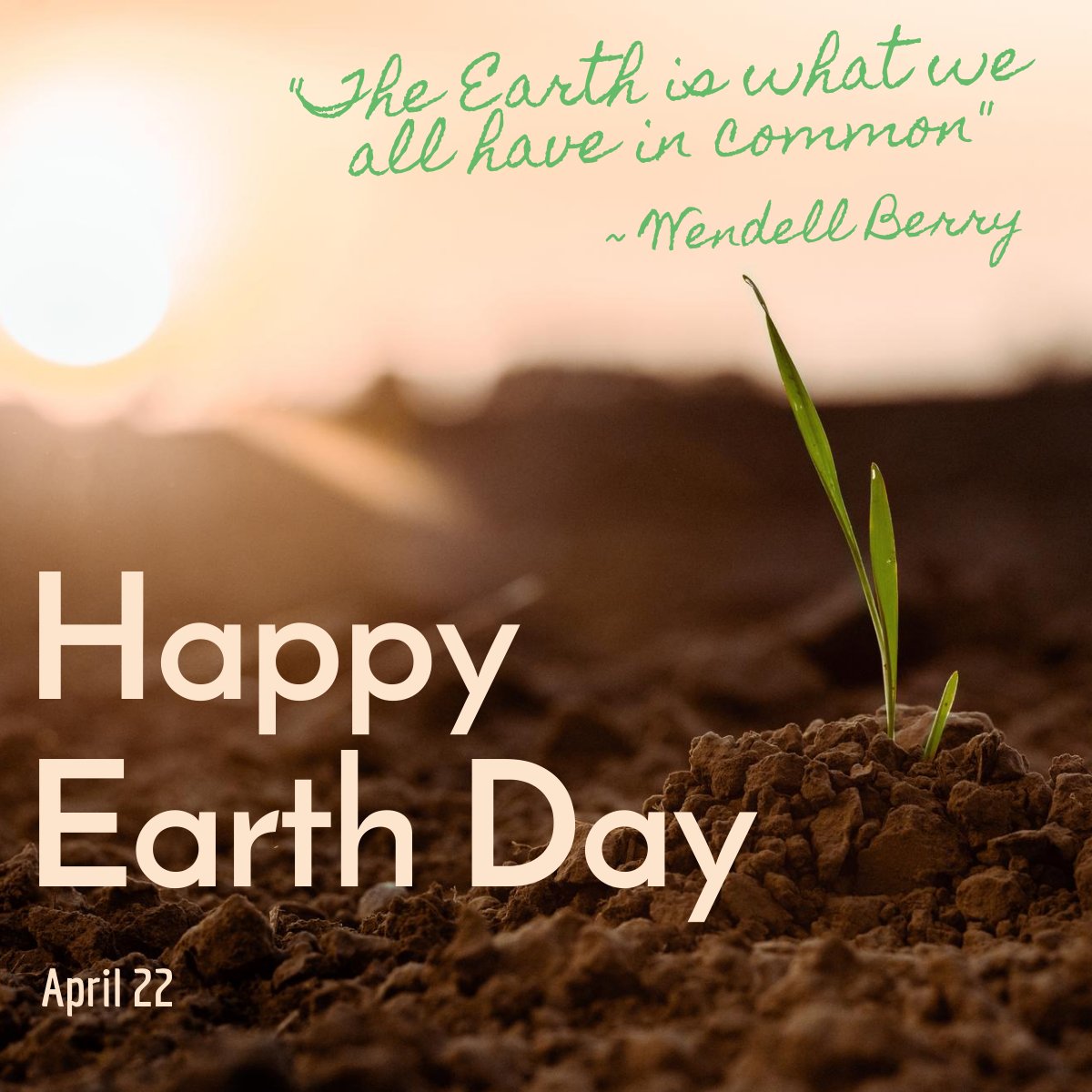 'The #Earth is what we all have in common.' ~ Wendell Berry (writer, poet, farmer) Happy #earthday2022 everyone! ❤️