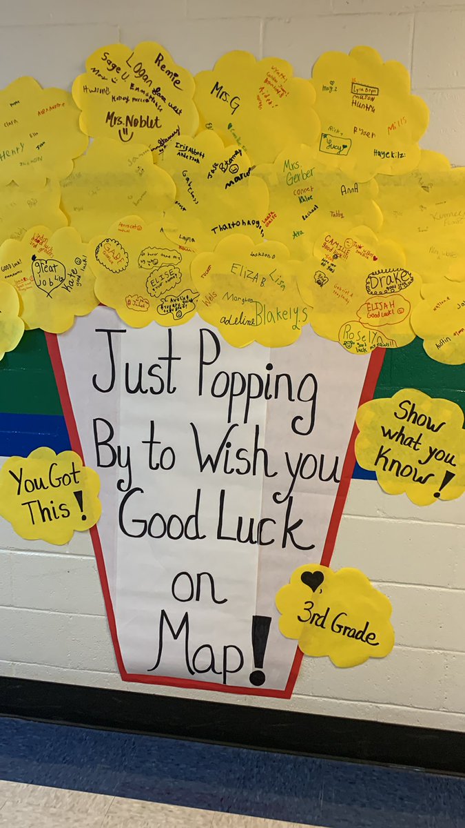 TonyMcCullers's tweet photo. I love that our grade levels support each other during this testing season! #MotivatedMustangs @CFESmustangs https://t.co/eNjyoyWpD5