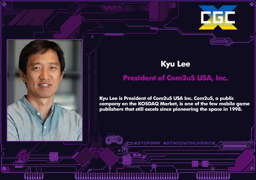 cgc_events's tweet photo. 🔥 Please, welcome, #CGCX next excellent speaker – an industry veteran who has been with @Com2uS  since the beginning and has played a key role in the company’s global expansion – Kyu Lee. Kyu is President of Com2uS USA Inc. 

👉 Join us: https://t.co/fdbGRN6oUq https://t.co/7TOQ5xzbj1