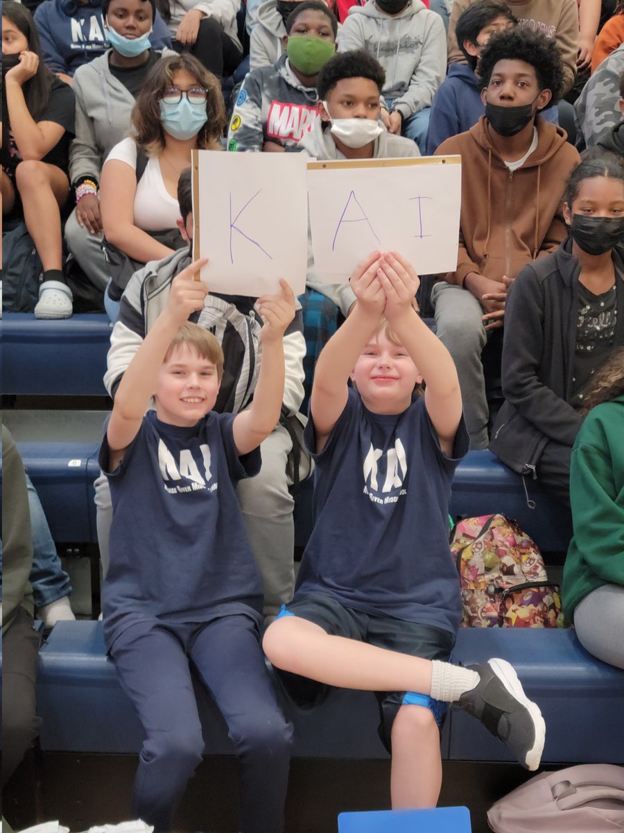 NeuseRiverMS's tweet photo. Today's Nest Competition was TONS of fun! Fuerza came out on top in the competitions today and all were excited to celebrate spring athletes! #NRMSHouseSystem #AtTheRiver #HouseCompetitions #SchoolSpirit https://t.co/nJOOn0rIng