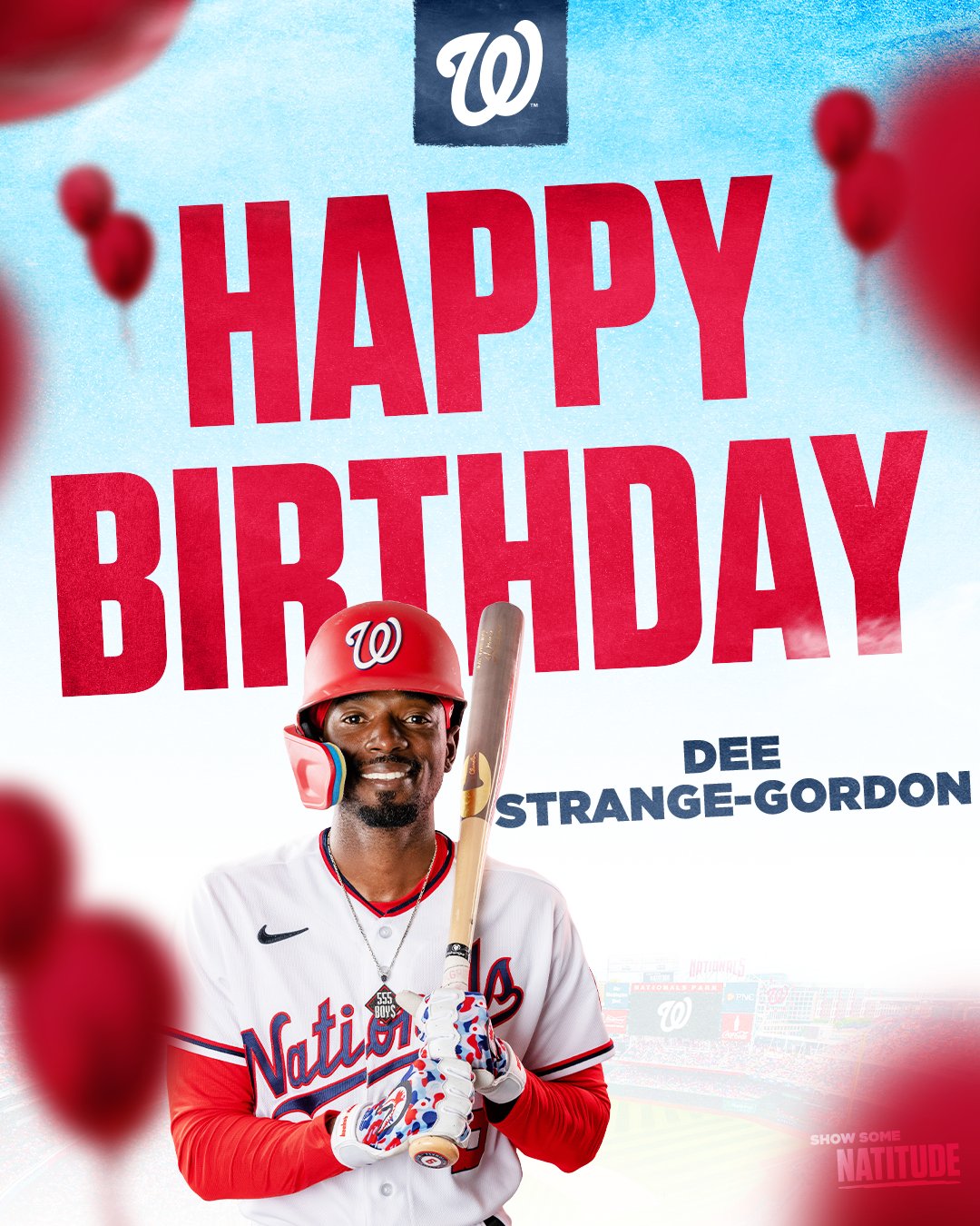Washington Nationals on X: Help us wish Dee Strange-Gordon a happy  birthday! #NATITUDE  / X