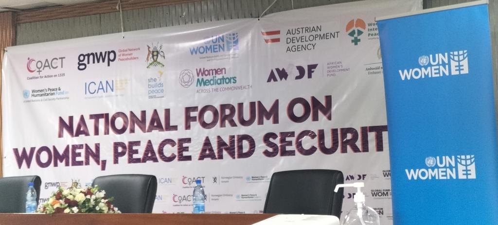 ADCinUganda's tweet photo. There are still so many challenges preventing women from fully enjoying their rights, so let us join hands now to stop impunity & make this a more prosperous, peaceful and stable Pearl for All - @ADCinUganda head Dr Kremser during her opening remarks of the #WPSForumUG. https://t.co/UxvvKnE51H