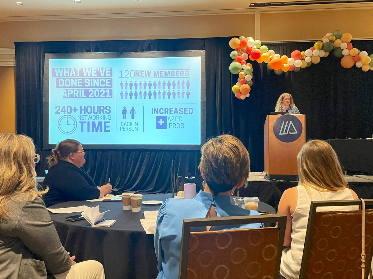 _AAED's tweet image. The last piece of the Arizona #EconomicDevelopment Conference is the membership meeting. Board President @LoriCollinsAZ shared the work done over the past year as well as what we can look forward to and also passed the gavel to new Board President Wendy Bridges #2022AZEconDev