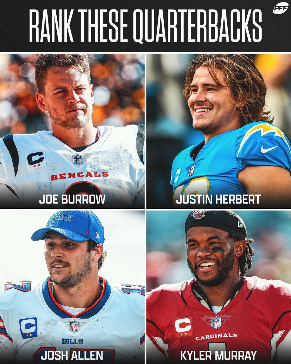 PFF's tweet photo. Rank these QBs ⬇️ https://t.co/ENFyNg1DZ6