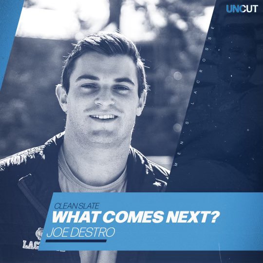uncut_ch's tweet photo. “Joe took his work ethic from lacrosse and applied it to discover other interests in life, changing his position but still maintaining the same mentality that brought him to Carolina…”

Joe’s (@JosephDestro25) Clean Slate is now live! Check it out - link in bio. https://t.co/BVhGlPL1wf